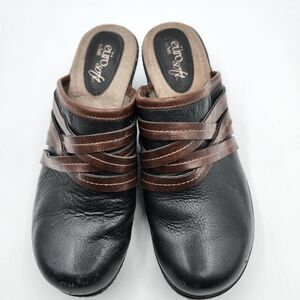 Sofft Black and Brown Women's Mules